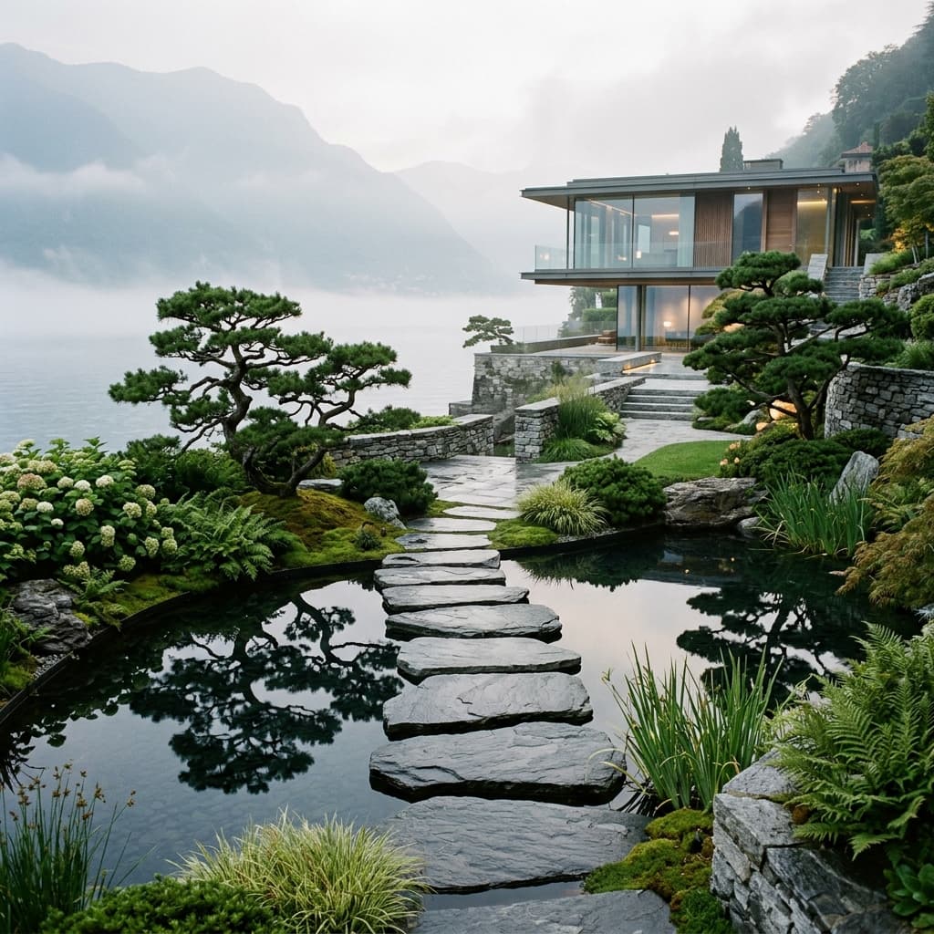Luxury Lakeside Landscape