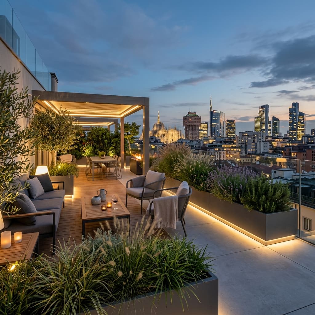 Modern Terrace Garden